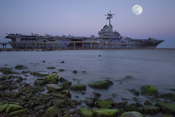 Blue Ghost moonrise