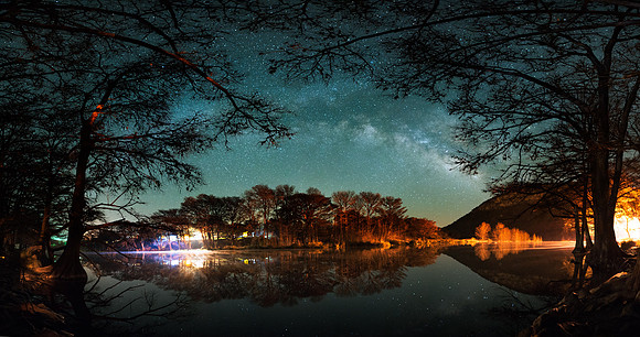 Milky Way over the Frio River
